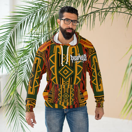 African Print Unisex Pullover Hoodie (AOP) - NGOWE STORE