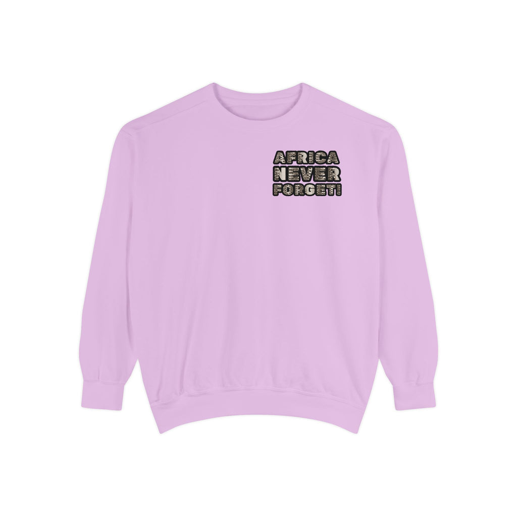 African Empowerment Unisex Garment-Dyed Sweatshirt - NGOWE STORE