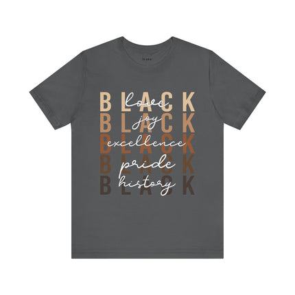 Black Pride Unisex Jersey Short Sleeve Tee