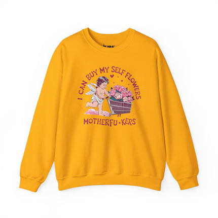 Women Can Buy Our Own Flowers Unisex Heavy Blend™ Crewneck Sweatshirt - NGOWE STORE