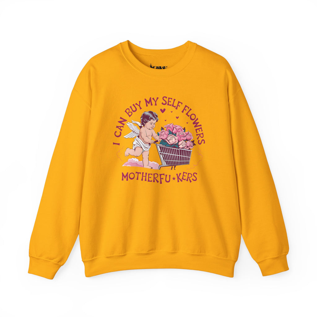 Women Can Buy Our Own Flowers Unisex Heavy Blend™ Crewneck Sweatshirt - NGOWE STORE