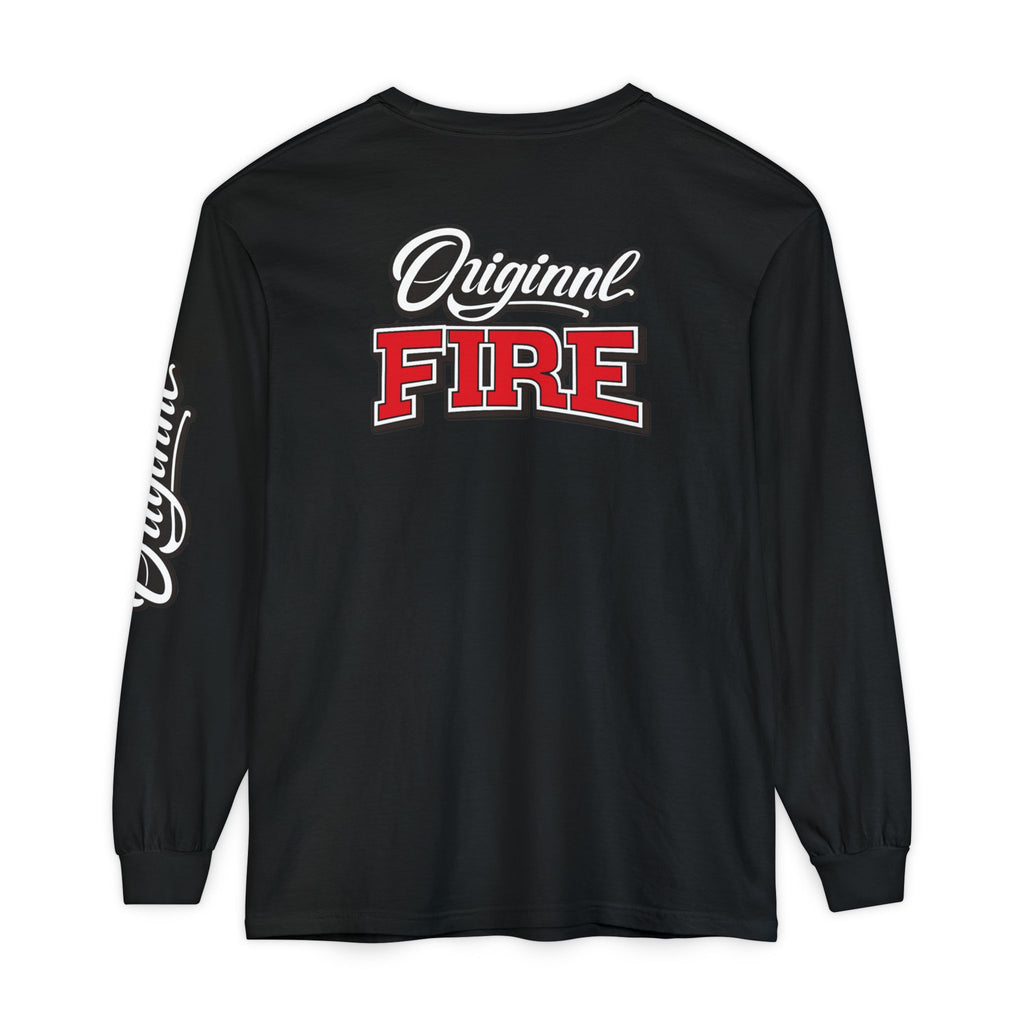 ORIGINAL FIRE™ 2026 — Fearless Long Sleeve. Unisex Garment-dyed Long Sleeve T-Shirt - NGOWE STORE