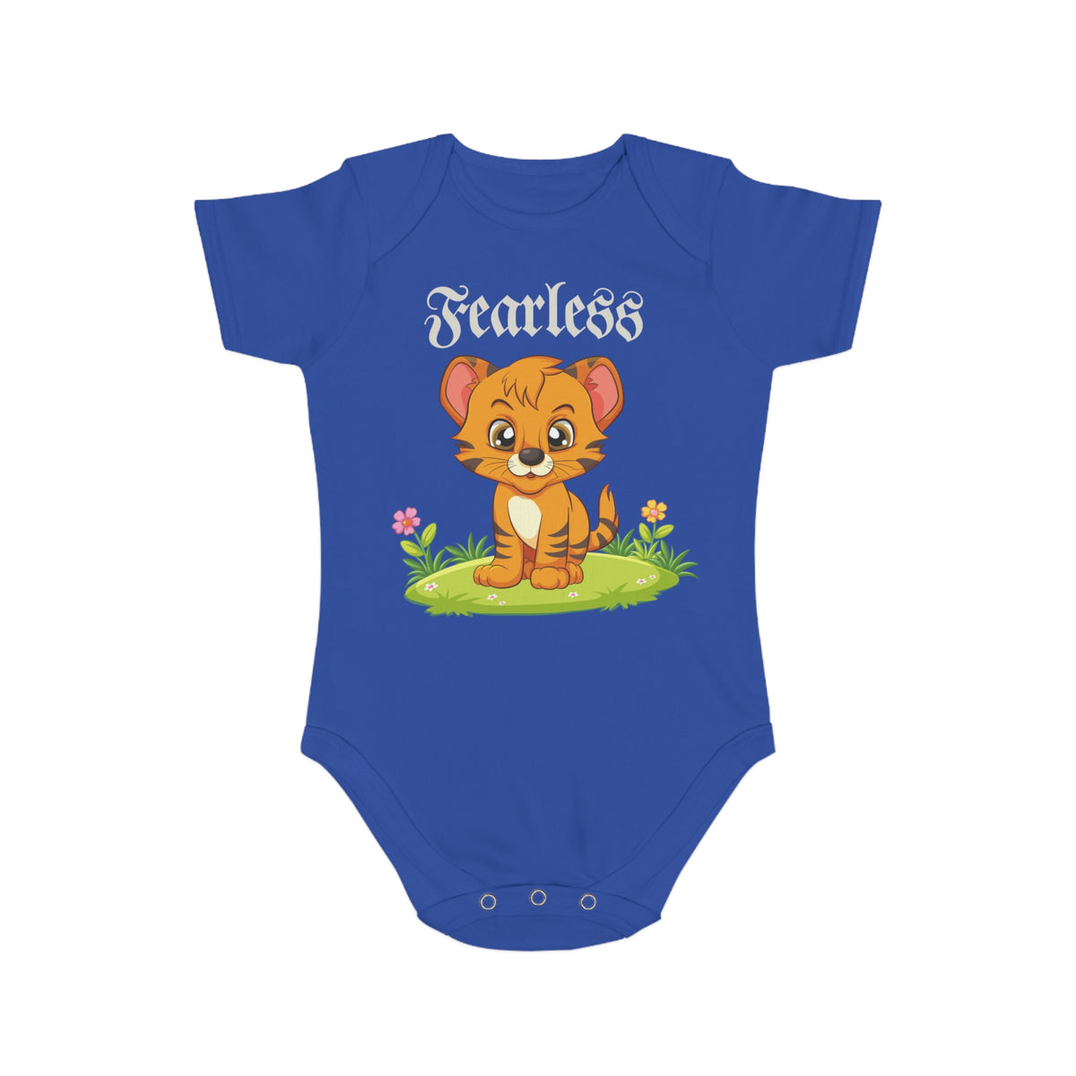 Fearless Baby Lion Cub Short Sleeve Baby Bodysuit - NGOWE STORE