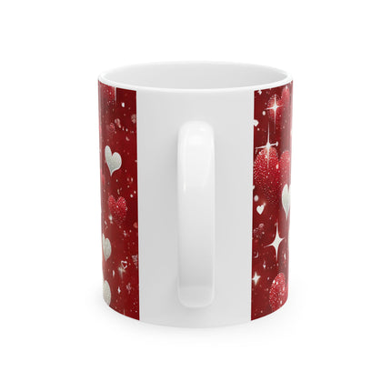 Valentine's Fearless Heart Ceramic Mug, (11oz, 15oz)