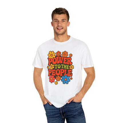 BUN DEM SUMMER 2025 Power to the People T-Shirt  - Empire Blaze Edition Vintage-Style Graphic T-Shirt: Bohemian Tee, Eco-Friendly Apparel, Gift for Activists, Summer Festival Wear