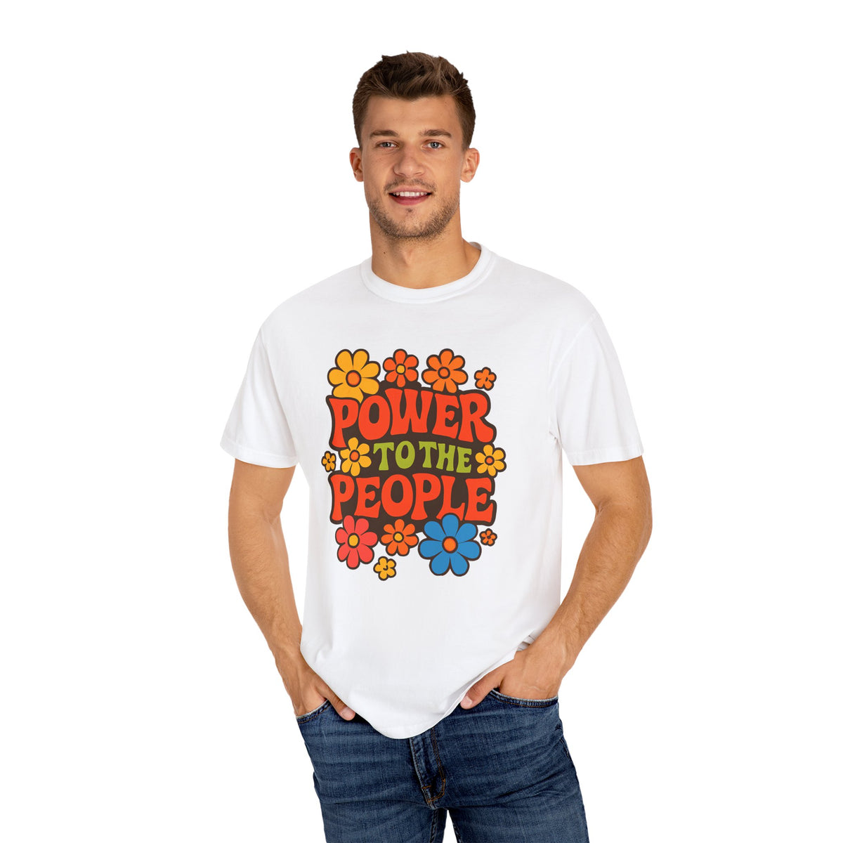 BUN DEM SUMMER 2025 Power to the People T-Shirt  - Empire Blaze Edition Vintage-Style Graphic T-Shirt: Bohemian Tee, Eco-Friendly Apparel, Gift for Activists, Summer Festival Wear - NGOWE STORE