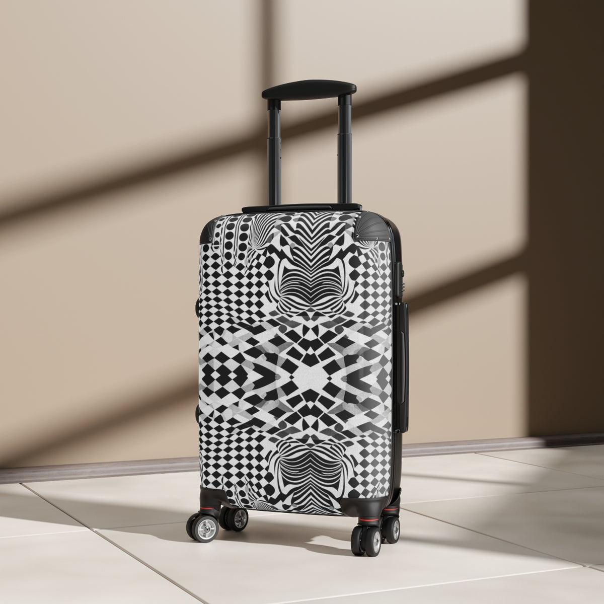 Black and White Suitcase - NGOWE STORE