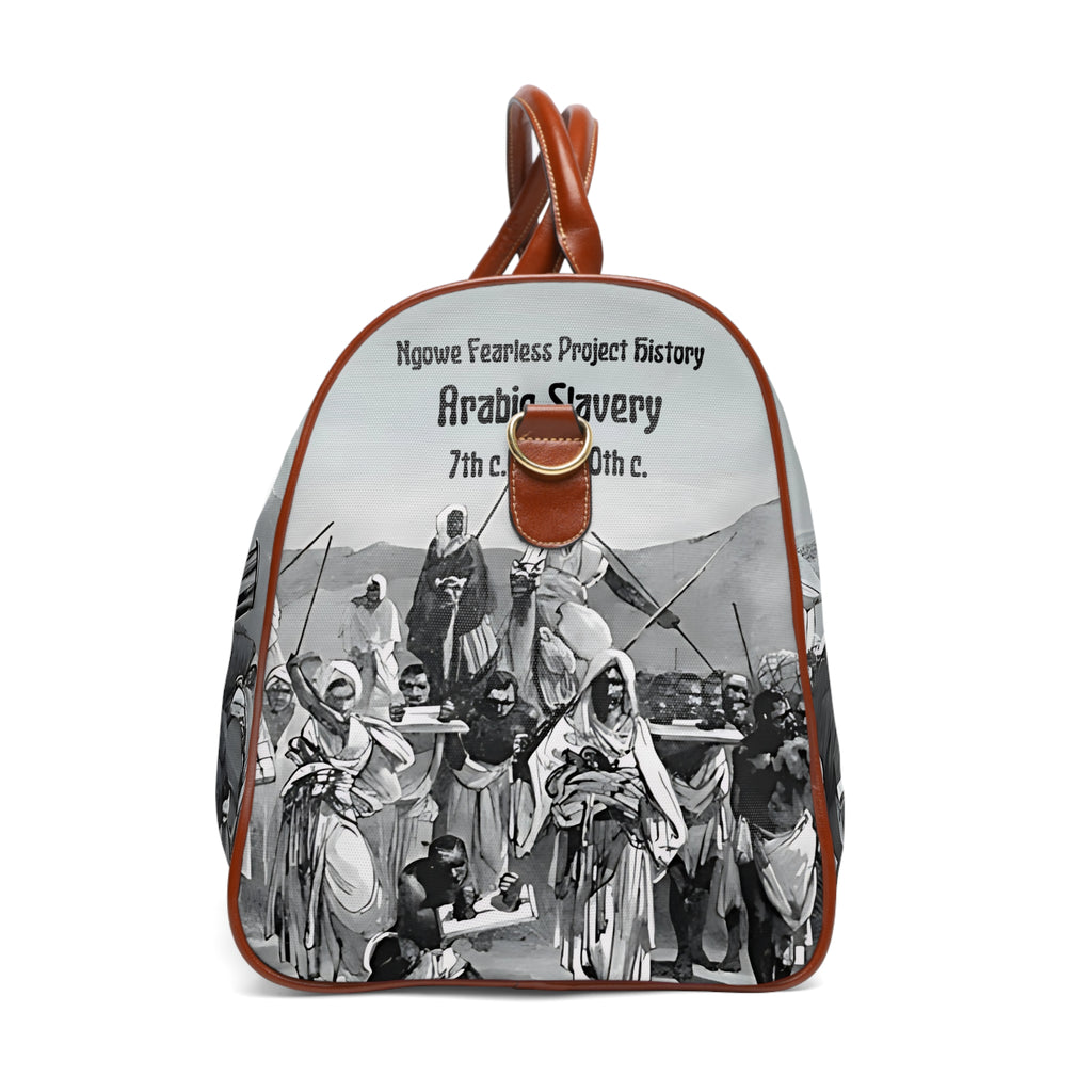Arabic Slavery History Waterproof Travel Bag - NGOWE STORE