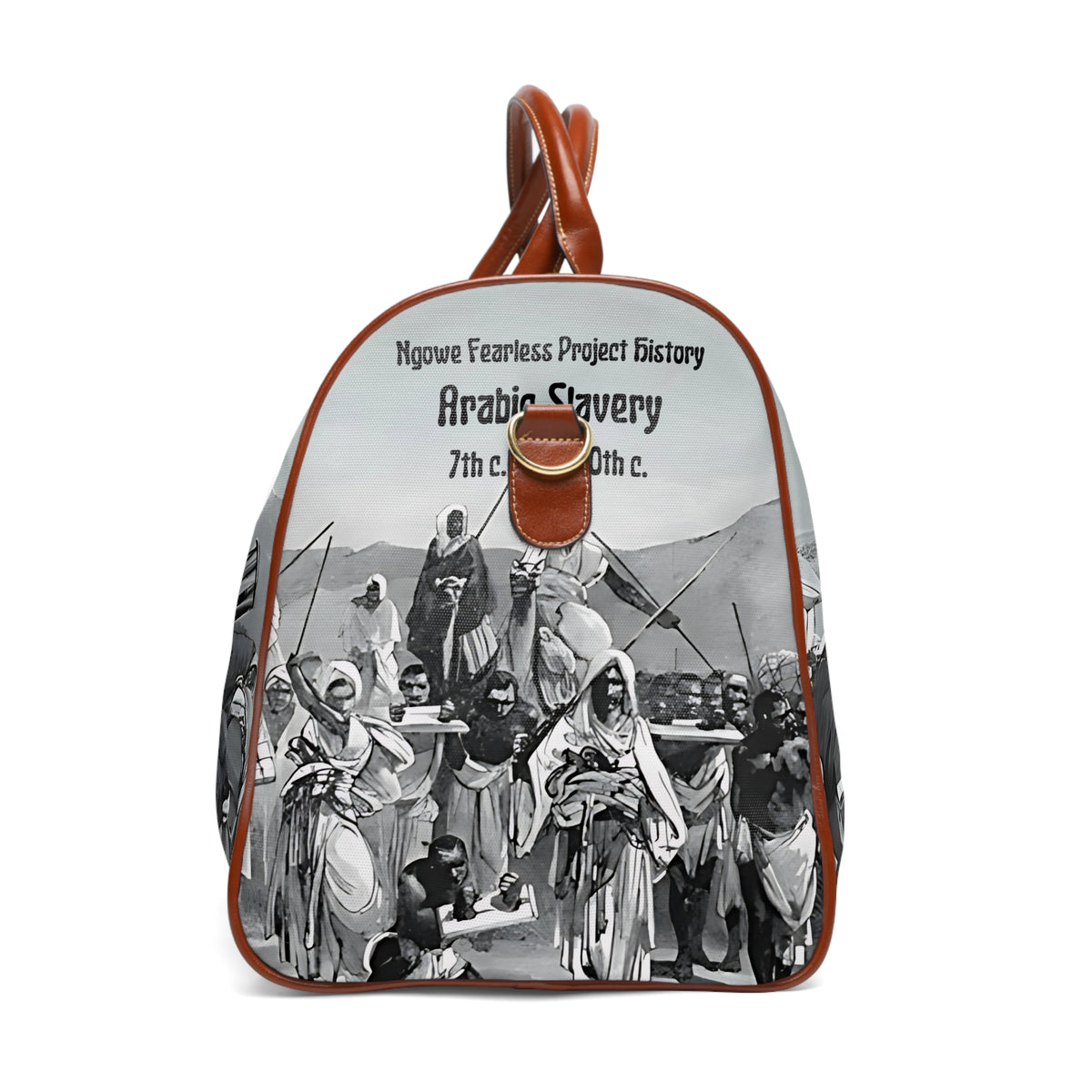 Arabic Slavery History Waterproof Travel Bag - NGOWE STORE