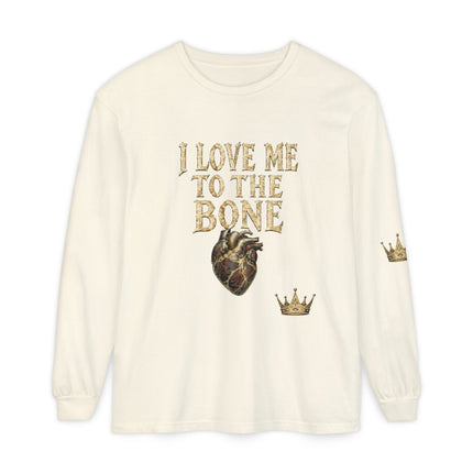 I Love Myself - Unisex Garment-dyed Long Sleeve T-Shirt