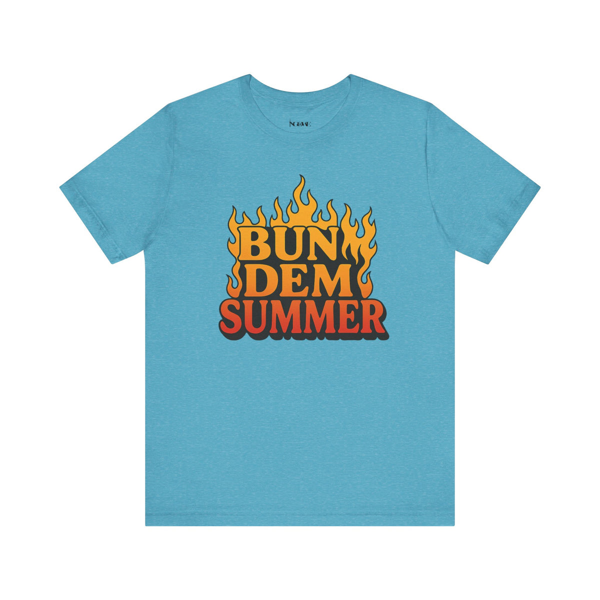 BUN DEM SUMMER Vibes! Graphic Tee - Unisex Short Sleeve T-Shirt, Fun Summer Outfit, Casual Wear, Beach Day Apparel, Gift for Summer Lovers - NGOWE STORE