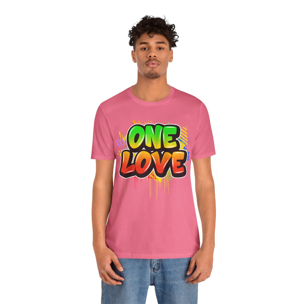 One Love Graffiti T-shirt - Unisex Jersey Short Sleeve Tee - NGOWE STORE