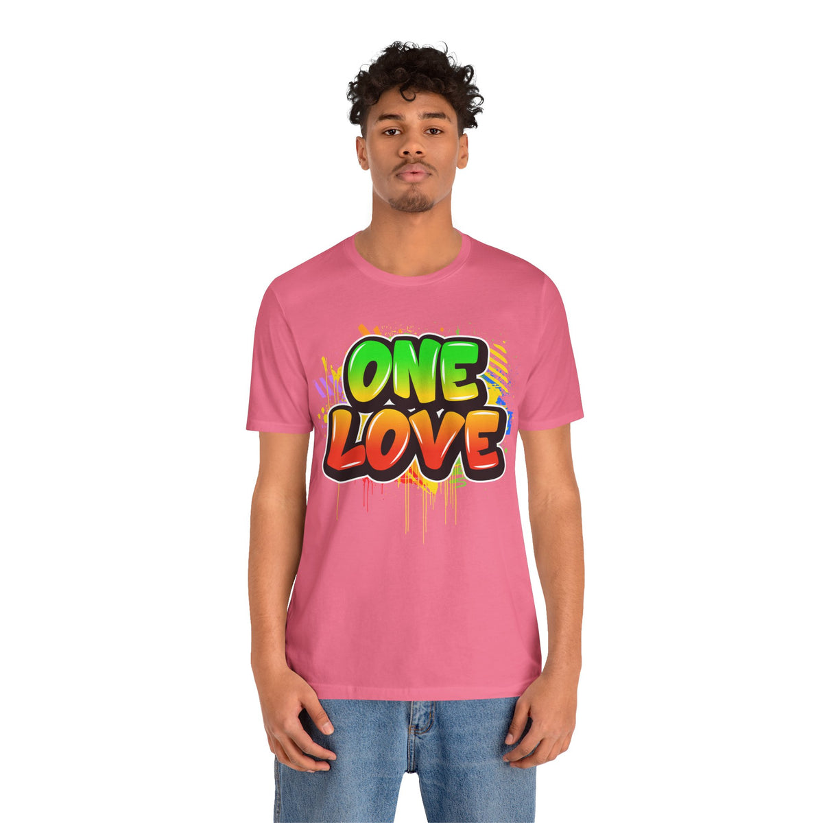 One Love Graffiti T-shirt - Unisex Jersey Short Sleeve Tee - NGOWE STORE