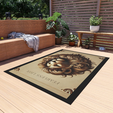 Fearless Lion Outdoor Rug