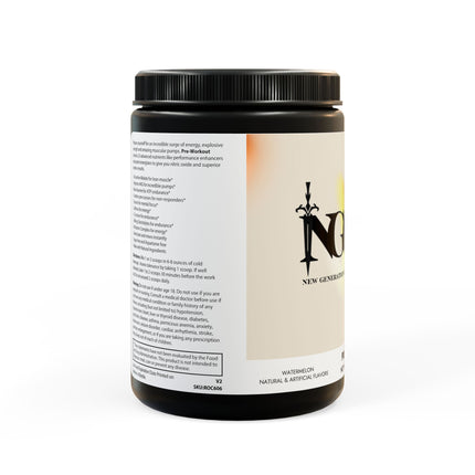 NGOWE Pre-Workout Supplement, Watermelon (300g, 10.58oz)