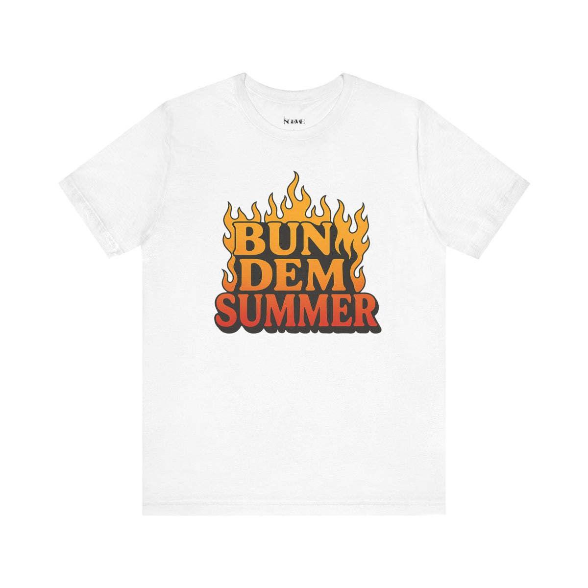 BUN DEM SUMMER Vibes! Graphic Tee - Unisex Short Sleeve T-Shirt, Fun Summer Outfit, Casual Wear, Beach Day Apparel, Gift for Summer Lovers - NGOWE STORE