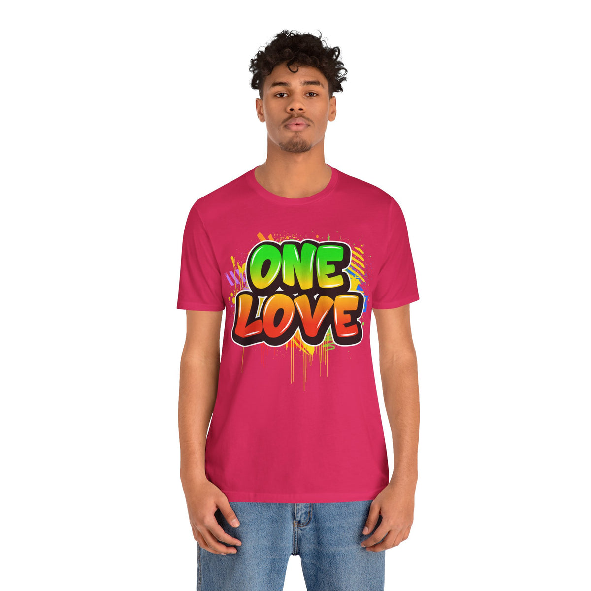 One Love Graffiti T-shirt - Unisex Jersey Short Sleeve Tee - NGOWE STORE