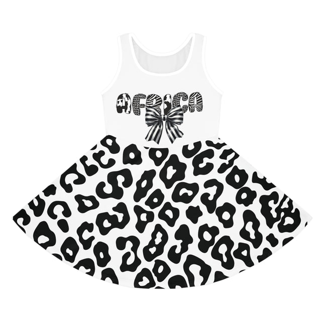 Africa Animal Print Girls' Sleeveless Sundress (AOP) - NGOWE STORE