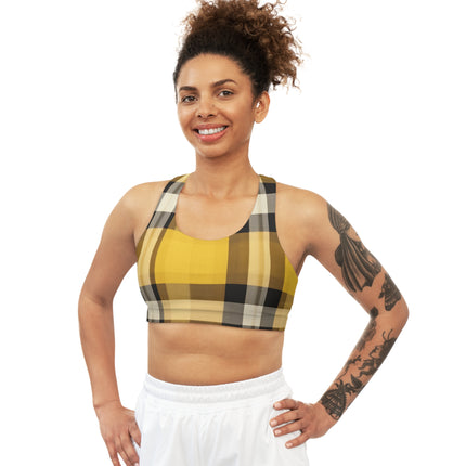 Plaid Sports Bra - NGOWE STORE