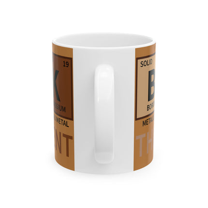 Black The Prime Element Ceramic Mug, (11oz, 15oz)