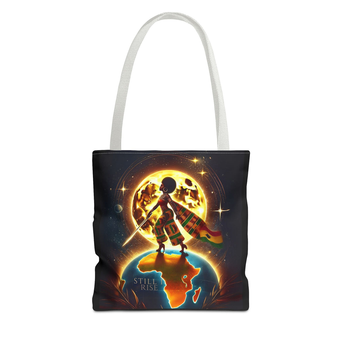 ‘Still I Rise’ Inspirational Tote Bag - Empowering African Heritage Design - NGOWE STORE