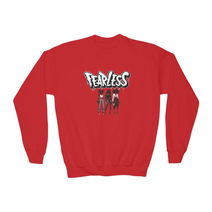 Fearless Friends and Sisters Youth Crewneck Sweatshirt - NGOWE STORE