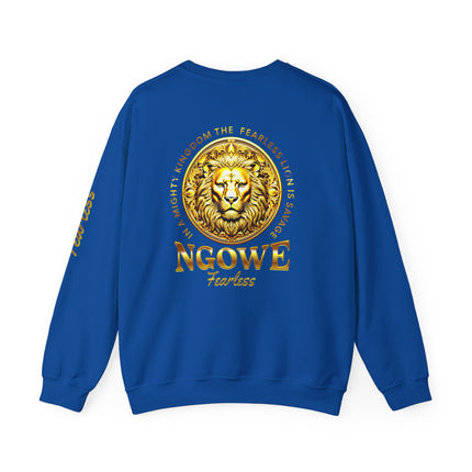 A Fearless Lion is Savage Unisex Heavy Blend™ Crewneck Sweatshirt - NGOWE STORE