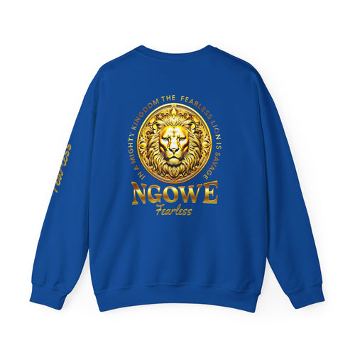 A Fearless Lion is Savage Unisex Heavy Blend™ Crewneck Sweatshirt - NGOWE STORE