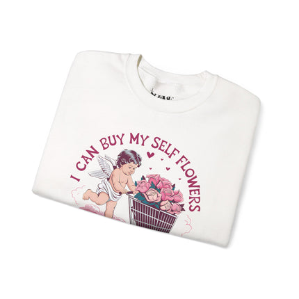 Women Can Buy Our Own Flowers Unisex Heavy Blend™ Crewneck Sweatshirt - NGOWE STORE