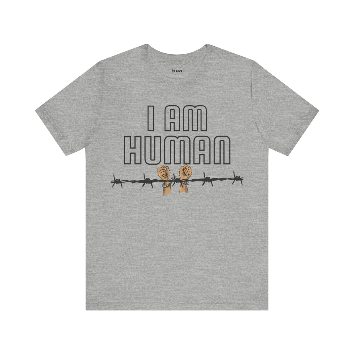 I AM HUMAN Unisex Jersey Tee - Empowerment & Humanity Message, Everyday Wear - NGOWE STORE
