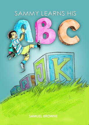 NGOWE Book and educational book Sammy Learns His ABC by Samuel E Browne Front View